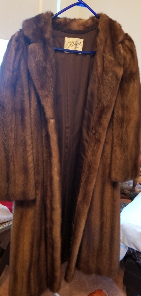 Brown Fur Mink, Vintage Tibor, cold storage,